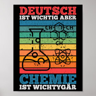 Affiche Allemand Important Mais chimie I Tigre important