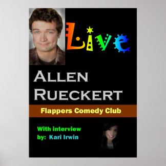 Affiche Allen Rueckert LIVE
