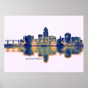 Affiche Allentown Skyline