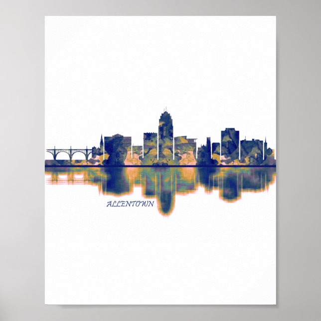 Affiche Allentown Skyline (Devant)