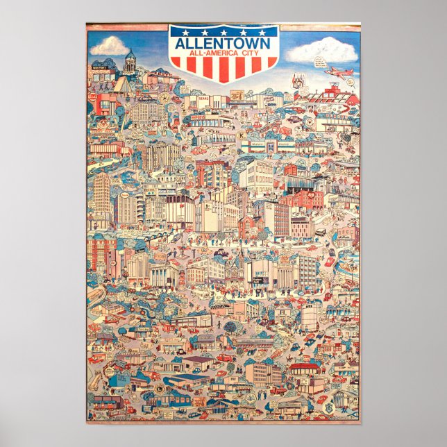 Affiche Allentown Ville toute américaine 1976 (Devant)