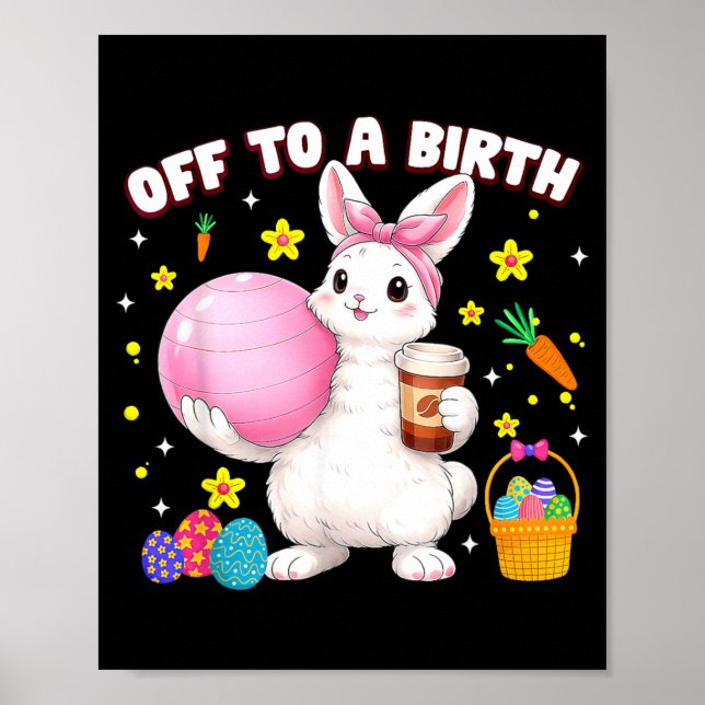 Affiche Aller à une journée de Pâques de lapin de doula de (Devant)