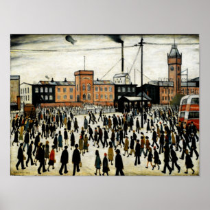 Affiche Aller Au Travail L.S Lowry