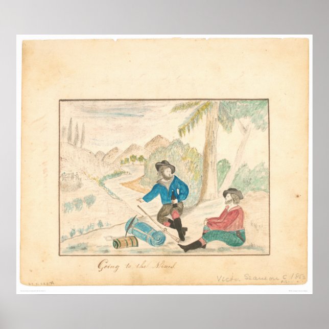 Affiche Aller aux Mines (1600A) (Devant)