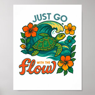 Affiche Aller avec la tortue
