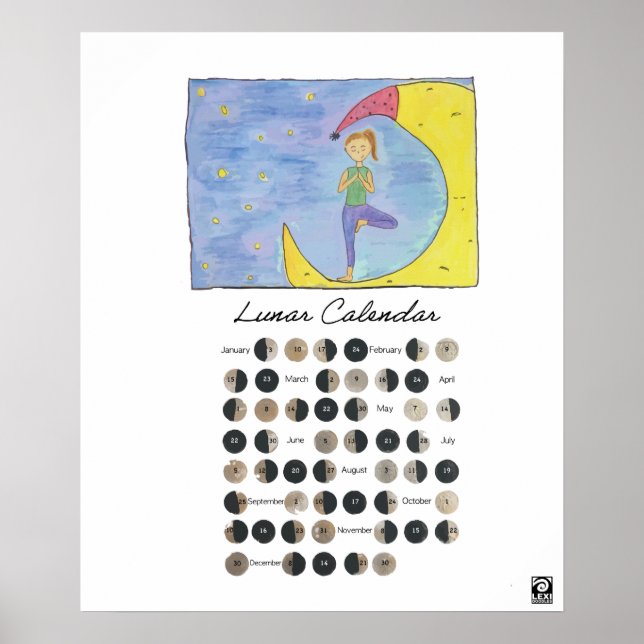 Affiche Aller avec l'affiche de la lune (Devant)