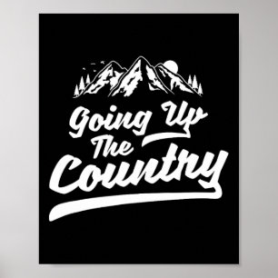 Affiche Aller dans le pays de la montagne Randonnée pédest