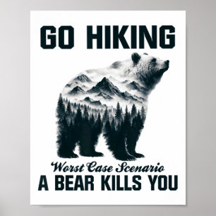 Affiche Aller en randonnée, pire scénario : un ours vous t
