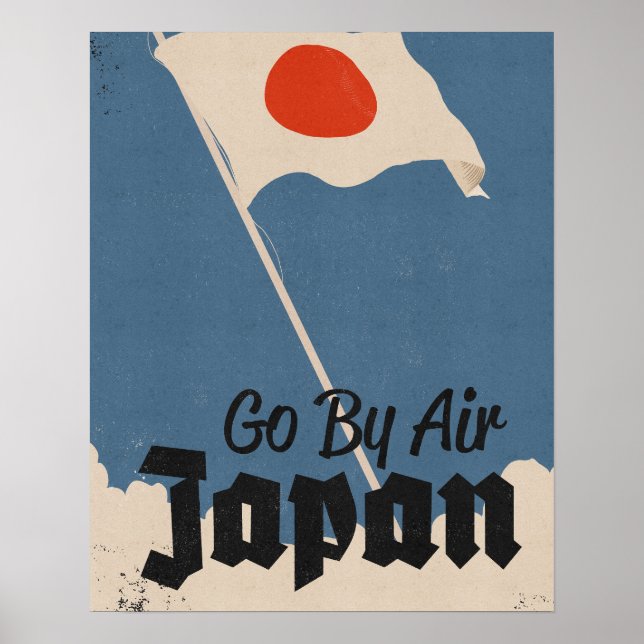 Affiche Aller par avion Japon (Devant)