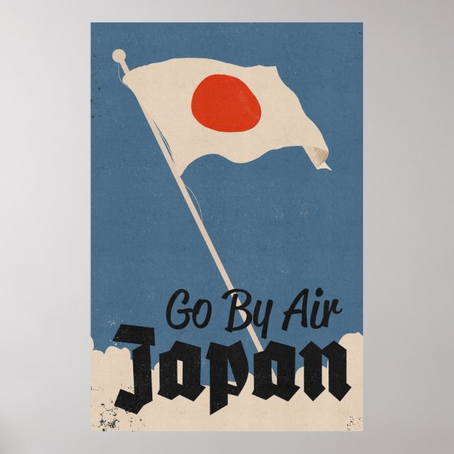 Affiche Aller par avion Japon (Devant)