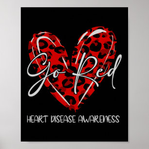 Affiche Aller Rouge Pour Les Femmes Mois De Sensibilisatio