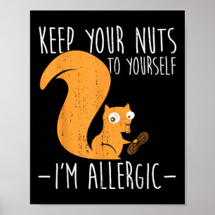 Affiche Allergie Aux Noix I Écureuil Alimentation Allergie