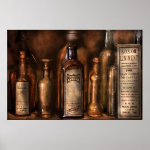 Affiche Allergie - Médecine pour l'asthme et la douleur