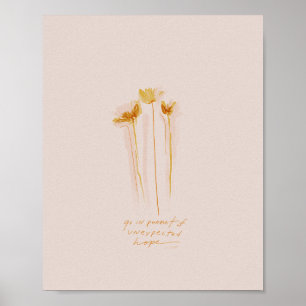 Affiche "Allez à la recherche d'un espoir inattendu"