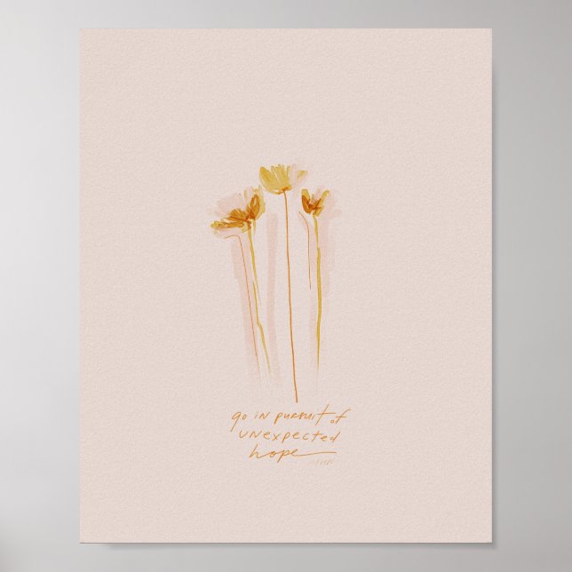 Affiche "Allez à la recherche d'un espoir inattendu" (Devant)