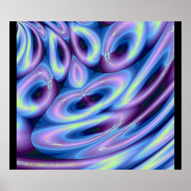 Affiche ALLEZ AVEC LE FLUX ! ! ! (Bleu) (Devant)