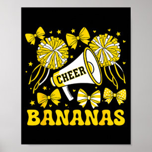 Affiche Allez Cheer Bananas École Srts Nom de l'équipe de