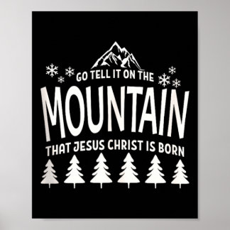 Affiche Allez dire sur la montagne que Jésus-Christ est né