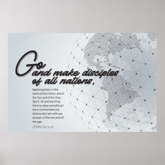 Affiche Allez faire des disciples à toutes les nations