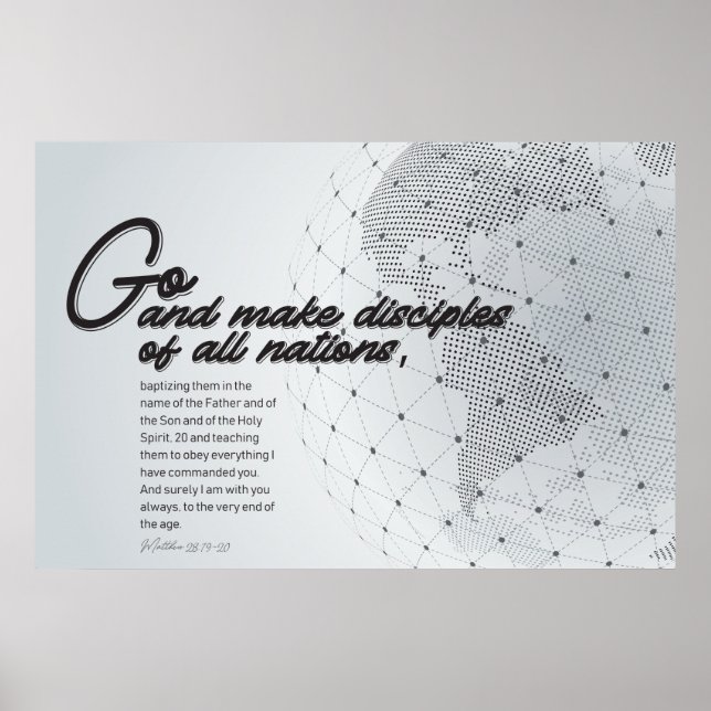 Affiche Allez faire des disciples à toutes les nations (Devant)