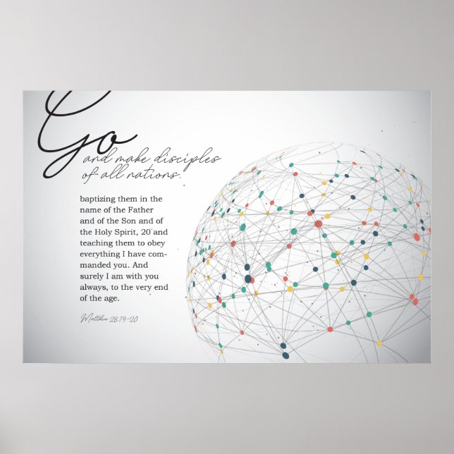 Affiche Allez faire des disciples à toutes les nations (Devant)