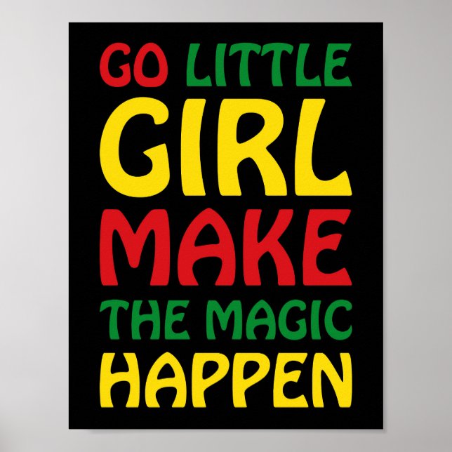 Affiche Allez, Petite Fille Faites En Sorte Que Ça Arrive (Devant)