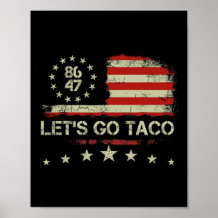 Affiche Allez Taco 8647 Us Drapeau 86 47 Hommes Femmes 5