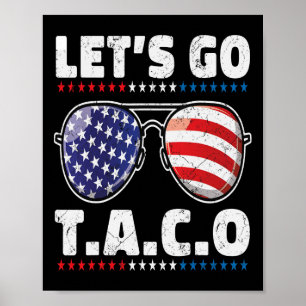Affiche Allez Taco Hommes Femmes Enfants Drôle Taco Cadeau