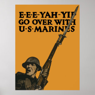 Affiche Allez-Y Avec Les Marines Des États-Unis — Première