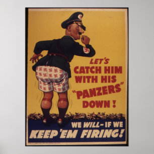 Affiche alliée d'effort de guerre