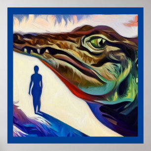 Affiche Alligator animal de l'esprit 1