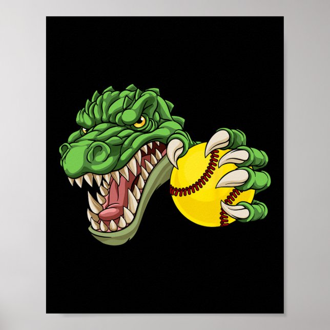 Affiche Alligator Crocodile Dinosaur Softll Character  (Devant)