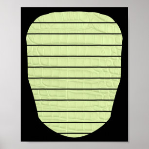 Affiche Alligator Crocodile Lizard Dinosaure Belly Hallowe