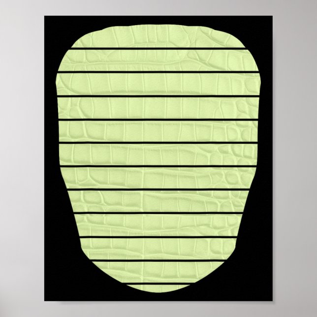 Affiche Alligator Crocodile Lizard Dinosaure Belly Hallowe (Devant)