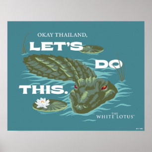 Affiche Alligator - Le Lotus Blanc
