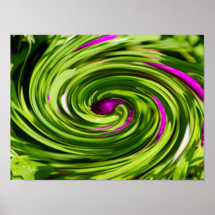 Affiche Allium Abstrait