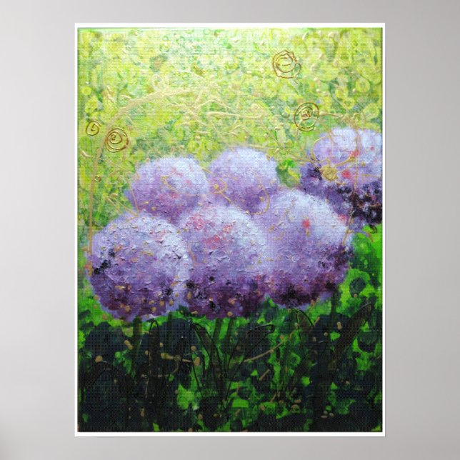 Affiche Alliums à Laycock - Bee Lilli Semi Gloss 18x24 (Devant)