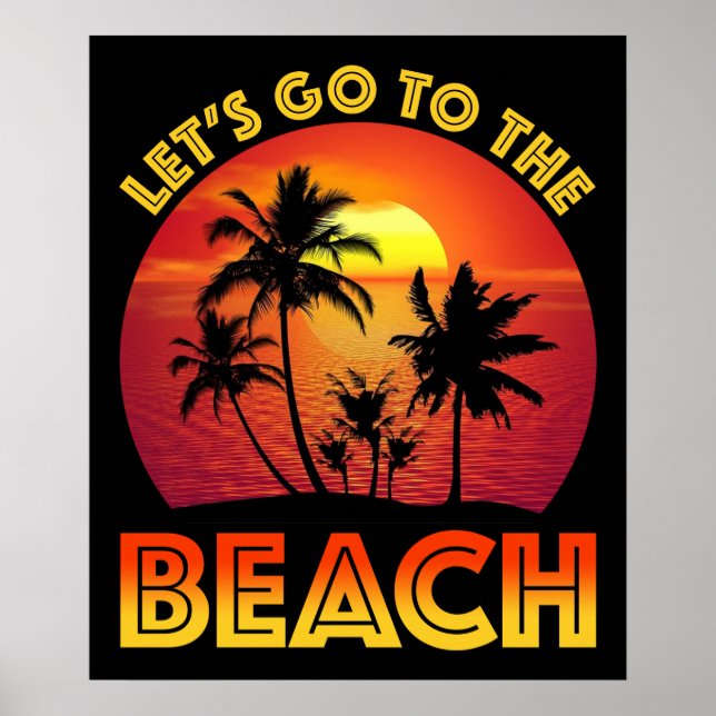 Affiche Allons à la Plage (Devant)