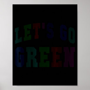 Affiche Allons au vert semaine de l'esprit d'équipe scolai