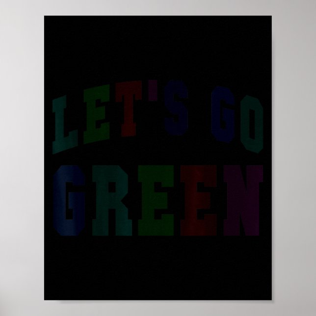Affiche Allons au vert semaine de l'esprit d'équipe scolai (Devant)