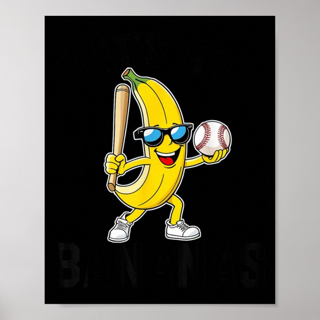 Affiche Allons Bananes Cadeaux Drôles de Banane  (Devant)