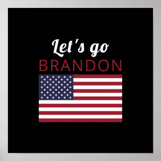 Affiche Allons Brandon, American Flag