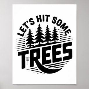 Affiche Allons Frapper Quelques Arbres Disc Golf Nature Fr