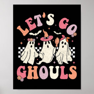 Affiche Allons Gouls Halloween Ghost Costume Ret