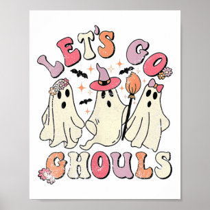 Affiche Allons Gouls Halloween Ghost Costume Ret