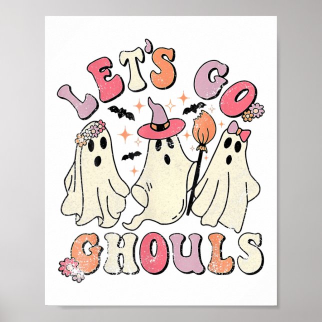 Affiche Allons Gouls Halloween Ghost Costume Ret (Devant)