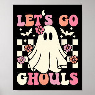 Affiche Allons Gouls Halloween Ghost Costume Retro Groo