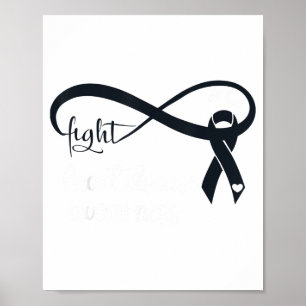 Affiche Allons Rouge Pour Ruban de Sensibilisation aux Mal
