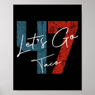 Affiche Allons Taco 8647 Drapeau Us 86 47 Hommes Femmes 6