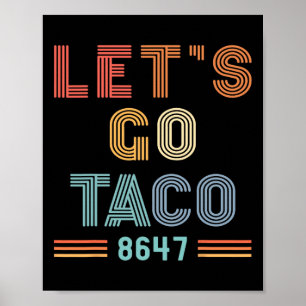 Affiche Allons Taco 8647 Drapeau US 86 47 Hommes Femmes 7